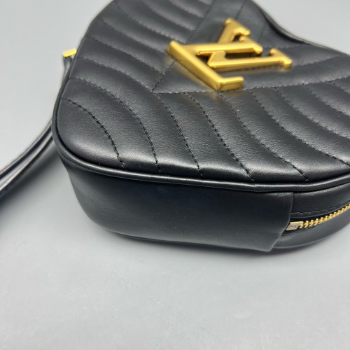 Louis Vuitton Crossbody Bag Calfskin Black