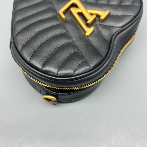 Louis Vuitton Crossbody Bag Calfskin Black