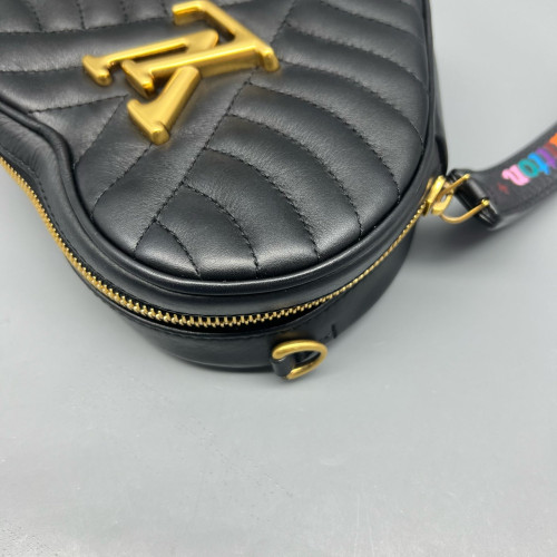 Louis Vuitton Crossbody Bag Calfskin Black