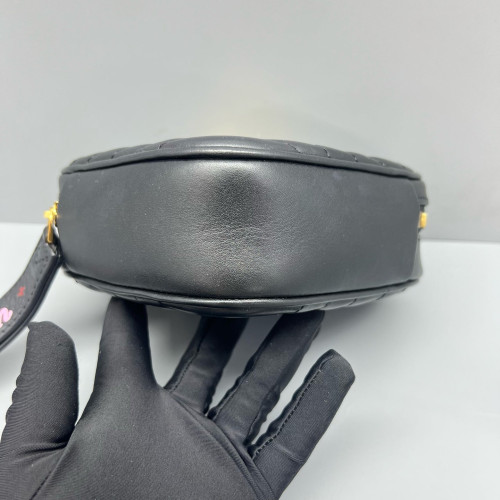 Louis Vuitton Crossbody Bag Calfskin Black