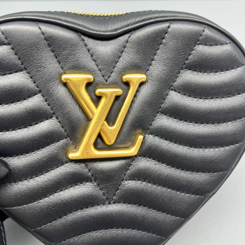 Louis Vuitton Crossbody Bag Calfskin Black
