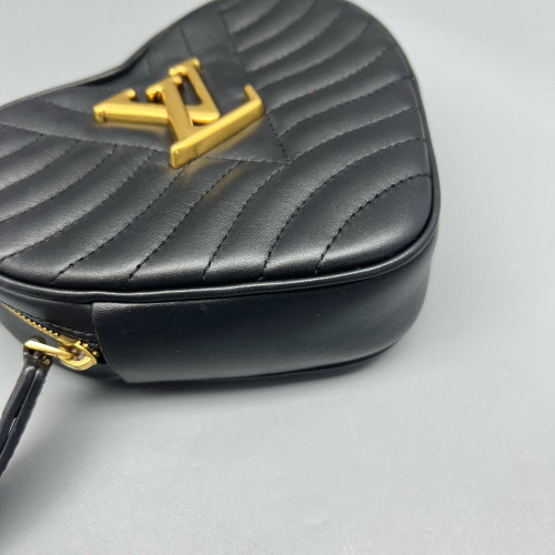 Louis Vuitton Crossbody Bag Calfskin Black