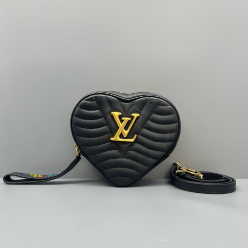 Louis Vuitton Crossbody Bag Calfskin Black