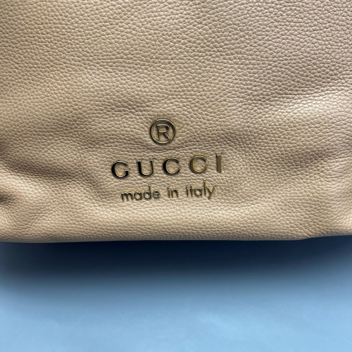 Gucci Tote Bag Grained Calfskin Natural Tan Gucci Tote Bag Grained Calfskin Natural Tan