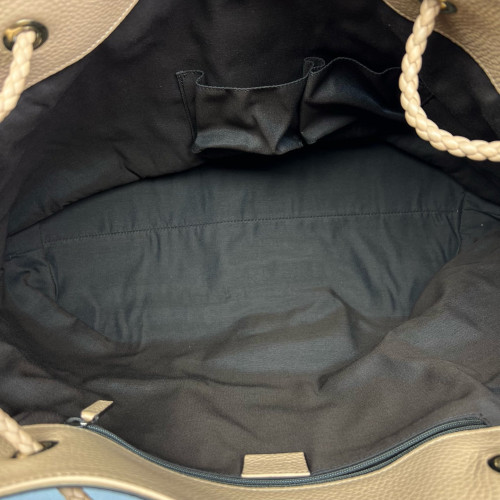 Gucci Tote Bag Grained Calfskin Natural Tan Gucci Tote Bag Grained Calfskin Natural Tan