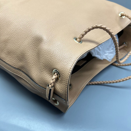 Gucci Tote Bag Grained Calfskin Natural Tan Gucci Tote Bag Grained Calfskin Natural Tan