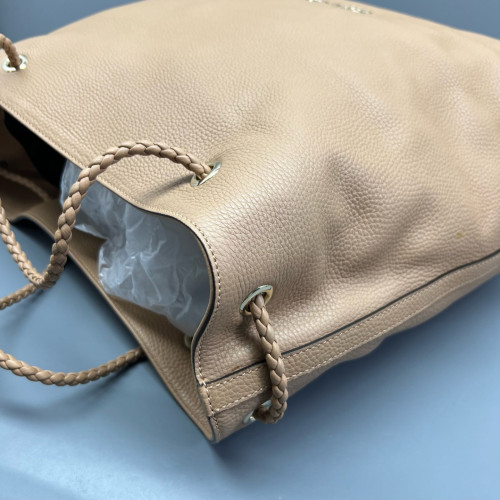 Gucci Tote Bag Grained Calfskin Natural Tan Gucci Tote Bag Grained Calfskin Natural Tan