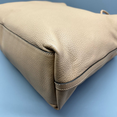 Gucci Tote Bag Grained Calfskin Natural Tan Gucci Tote Bag Grained Calfskin Natural Tan