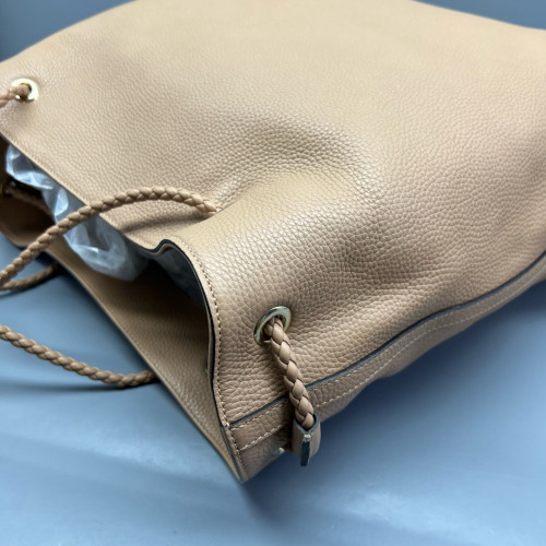 Gucci Tote Bag Grained Calfskin Natural Tan Gucci Tote Bag Grained Calfskin Natural Tan