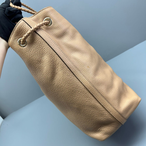 Gucci Tote Bag Grained Calfskin Natural Tan Gucci Tote Bag Grained Calfskin Natural Tan