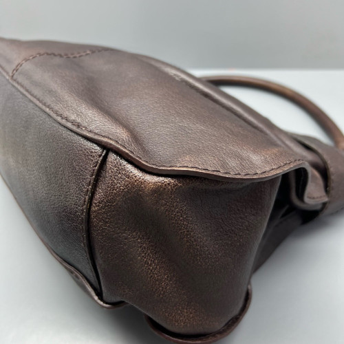 Burberry Hobo Grained Calfskin Dark Brown Burberry Hobo Grained Calfskin Dark Brown