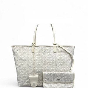 Goyard Anjou PM Goyardine White
