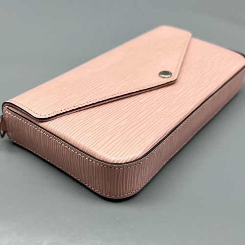 Louis Vuitton Pochette Felicie Chain Wallet Epi Pink