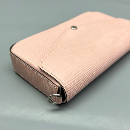 Louis Vuitton Pochette Felicie Chain Wallet Epi Pink