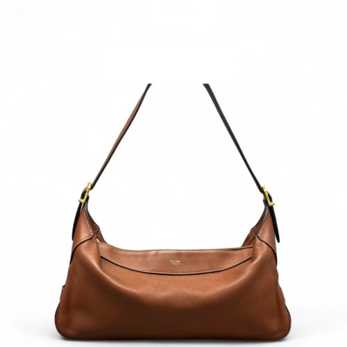 Celine Hobo Calfskin Tan