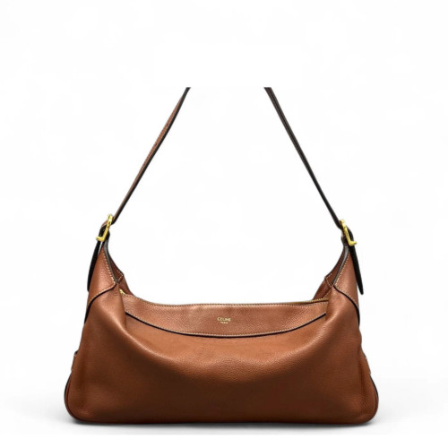 Celine Hobo Calfskin Tan