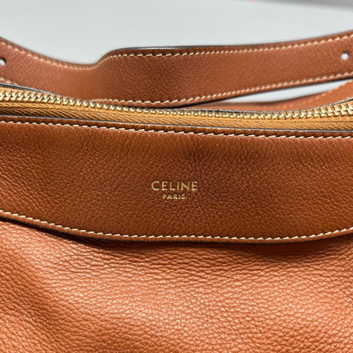 Celine Hobo Calfskin Tan