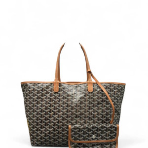 Goyard Anjou PM Goyardine Brown Black