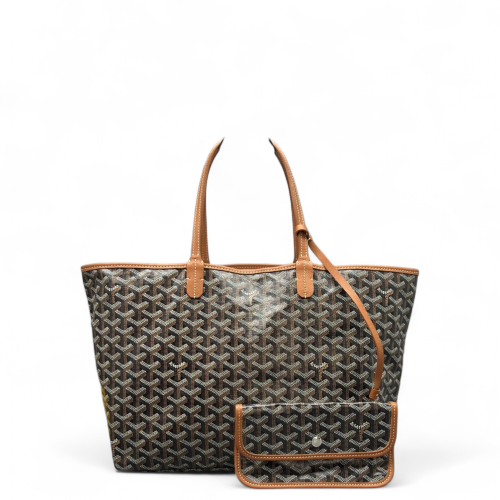 Goyard Anjou PM Goyardine Brown Black Goyard Anjou PM Goyardine Brown Black