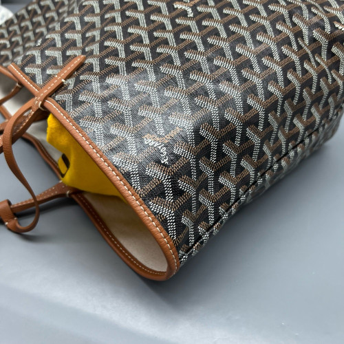 Goyard Anjou PM Goyardine Brown Black Goyard Anjou PM Goyardine Brown Black