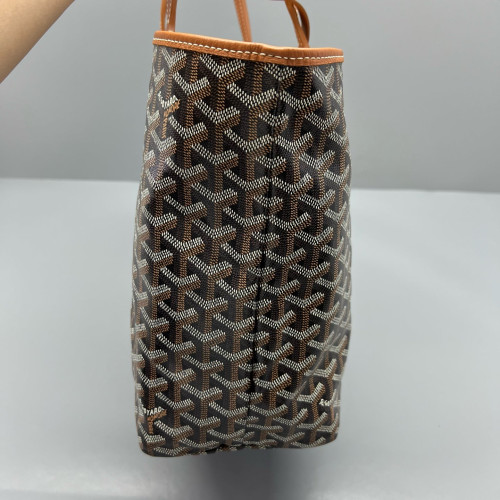 Goyard Anjou PM Goyardine Brown Black Goyard Anjou PM Goyardine Brown Black