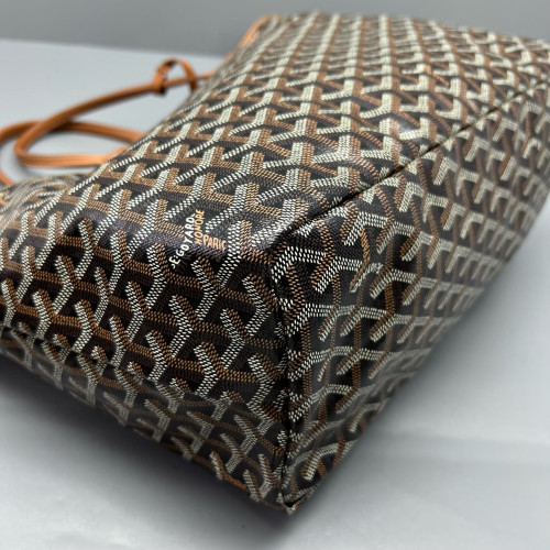 Goyard Anjou PM Goyardine Brown Black Goyard Anjou PM Goyardine Brown Black
