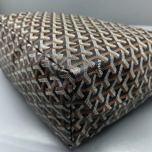 Goyard Anjou PM Goyardine Brown Black Goyard Anjou PM Goyardine Brown Black
