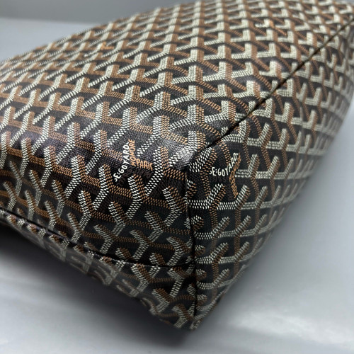 Goyard Anjou PM Goyardine Brown Black Goyard Anjou PM Goyardine Brown Black
