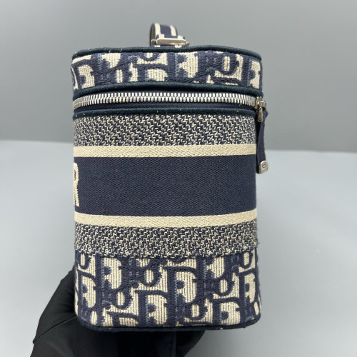 Dior Diortravel Vanity Case Oblique Navy Beige