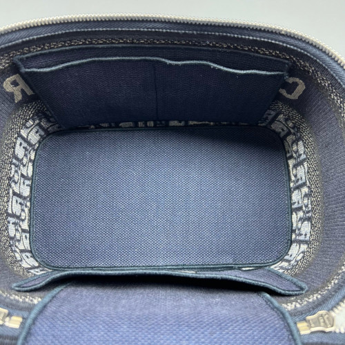 Dior Diortravel Vanity Case Oblique Navy Beige