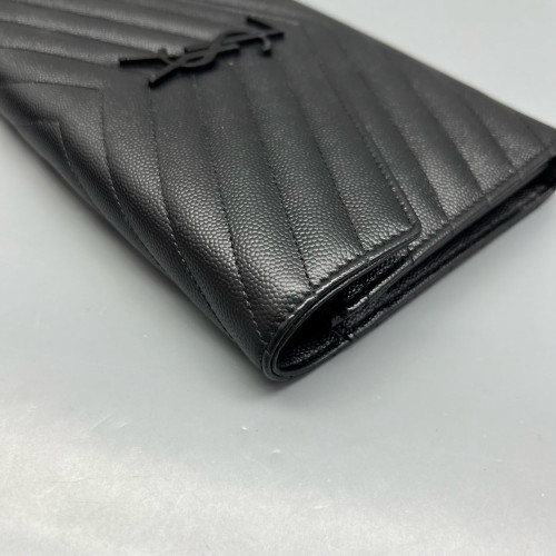 Yves Saint Laurent Envelope Wallet On Chain Shiny Caviar Calfskin Black Yves Saint Laurent Envelope Wallet On Chain Shiny Caviar Calfskin Black