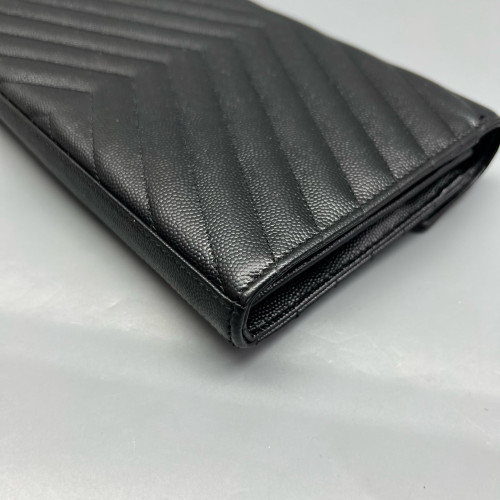 Yves Saint Laurent Envelope Wallet On Chain Shiny Caviar Calfskin Black Yves Saint Laurent Envelope Wallet On Chain Shiny Caviar Calfskin Black