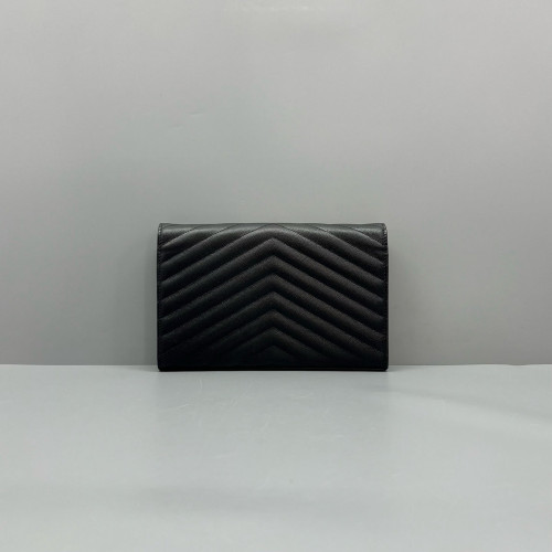 Yves Saint Laurent Envelope Wallet On Chain Shiny Caviar Calfskin Black Yves Saint Laurent Envelope Wallet On Chain Shiny Caviar Calfskin Black