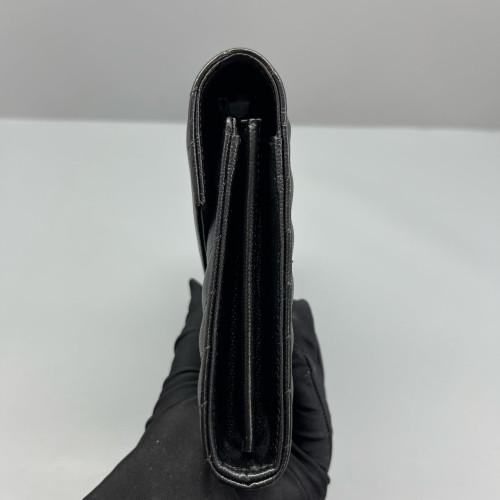 Yves Saint Laurent Envelope Wallet On Chain Shiny Caviar Calfskin Black Yves Saint Laurent Envelope Wallet On Chain Shiny Caviar Calfskin Black
