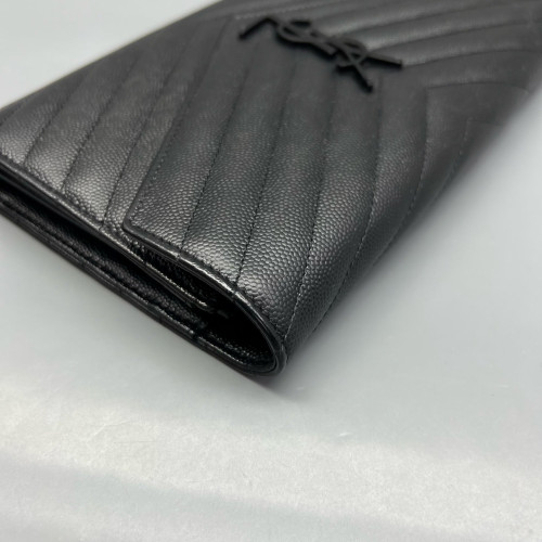 Yves Saint Laurent Envelope Wallet On Chain Shiny Caviar Calfskin Black Yves Saint Laurent Envelope Wallet On Chain Shiny Caviar Calfskin Black