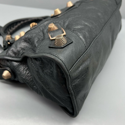 Balenciaga Medium City Arena Lambskin Black