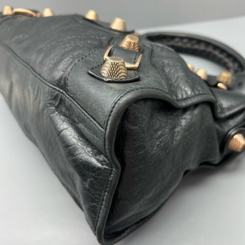 Balenciaga Medium City Arena Lambskin Black