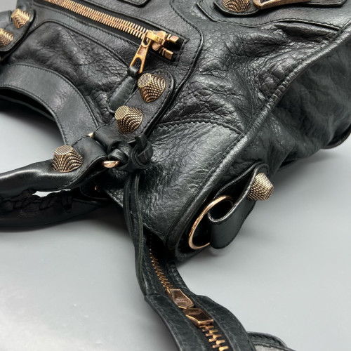 Balenciaga Medium City Arena Lambskin Black