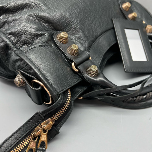Balenciaga Medium City Arena Lambskin Black