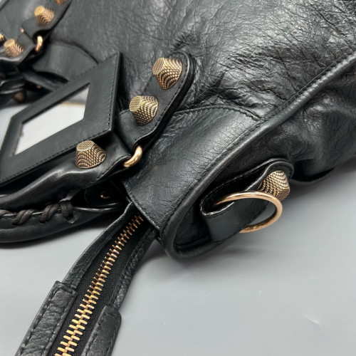 Balenciaga Medium City Arena Lambskin Black