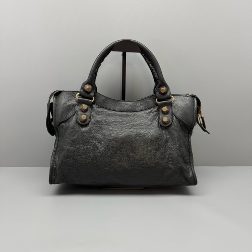 Balenciaga Medium City Arena Lambskin Black