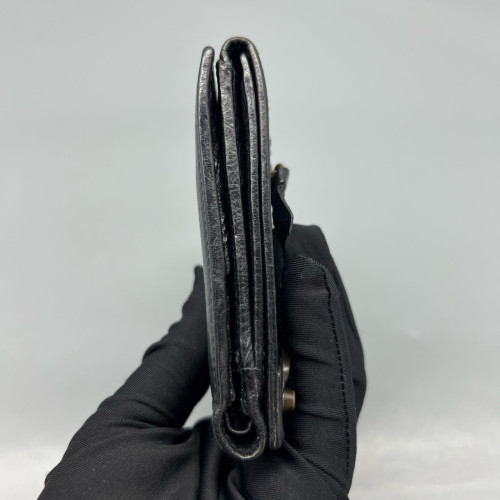 Balenciaga Compact Wallet Arena Lambskin Black