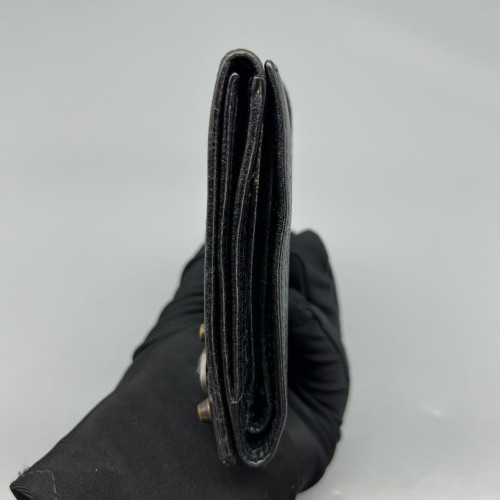 Balenciaga Compact Wallet Arena Lambskin Black