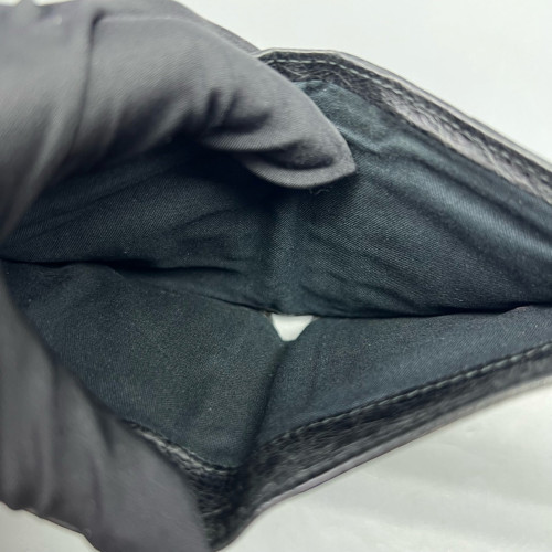 Balenciaga Compact Wallet Arena Lambskin Black