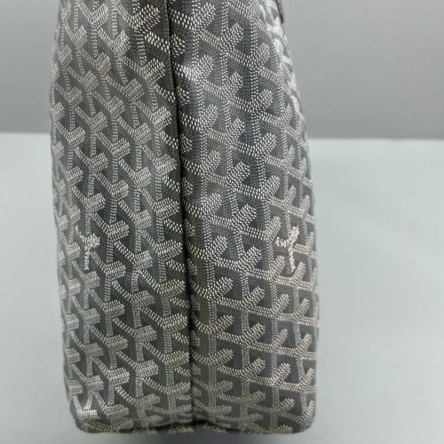 Goyard Saint Louis PM Goyardine White Dark Grey