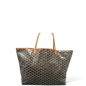 Goyard Saint Louis GM Goyardine Black Brown White