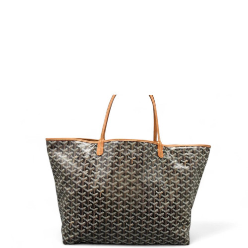 Goyard Saint Louis GM Goyardine Black Brown White