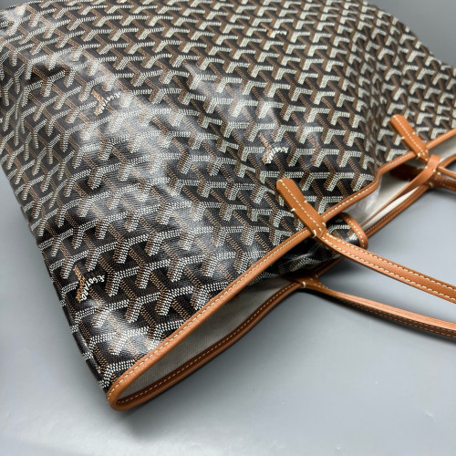 Goyard Saint Louis GM Goyardine Black Brown White