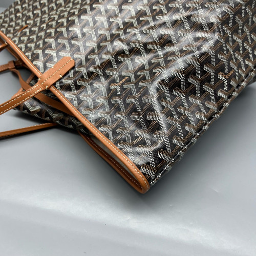 Goyard Saint Louis GM Goyardine Black Brown White
