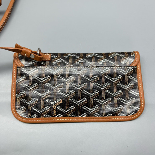 Goyard Saint Louis GM Goyardine Black Brown White